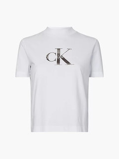 Metallic triko – Calvin Klein Jeans, Bílá barva Ženy 1
