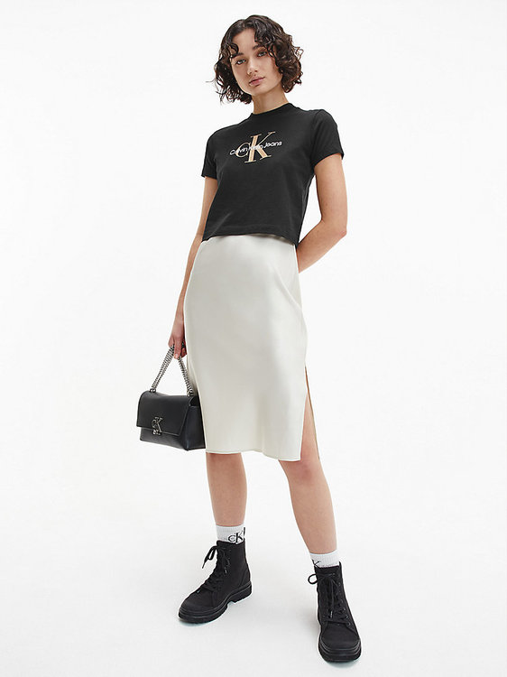 Monogram baby tričko – Calvin Klein Jeans, Černá barva Ženy, Ženy 1