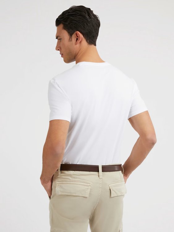 Core triko – GUESS, Bílá barva Muži