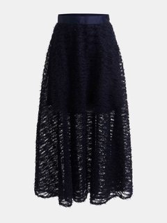 Luxusní Eleonor sukně, Modrá, Navy barva, XS, S