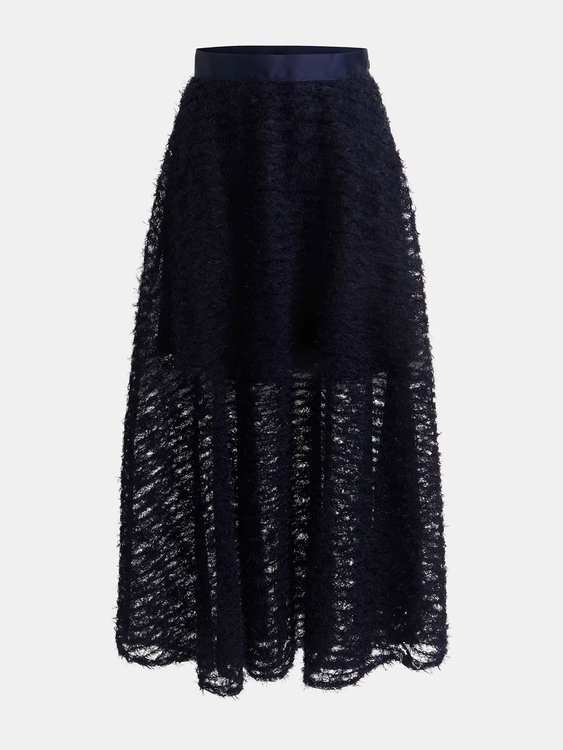 Luxusní Eleonor sukně, Modrá, Navy barva, XS, S