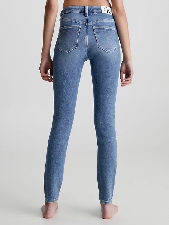 High Rise Skinny jeany – Calvin Klein Jeans, Modrá barva Ženy