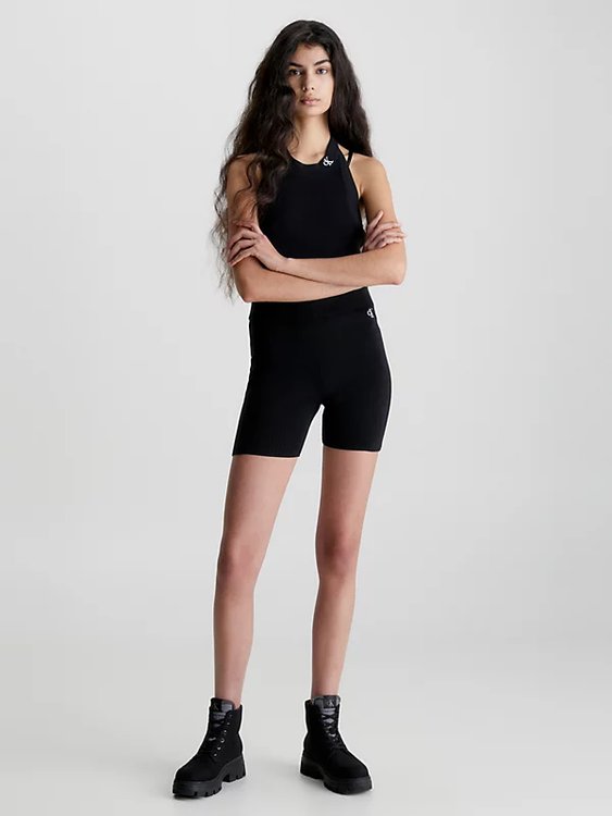 Módní Knitted kraťasy, Černá barva, 2023