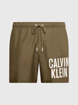 Calvin Klein Swimwear – Intense Power plavky, Khaki, Zelená barva