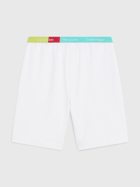 Pride pyžamové šortky Bílá barva Muži