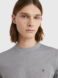 Luxusní 1985 Crew Neck svetr, Šedá barva, M, L, XL