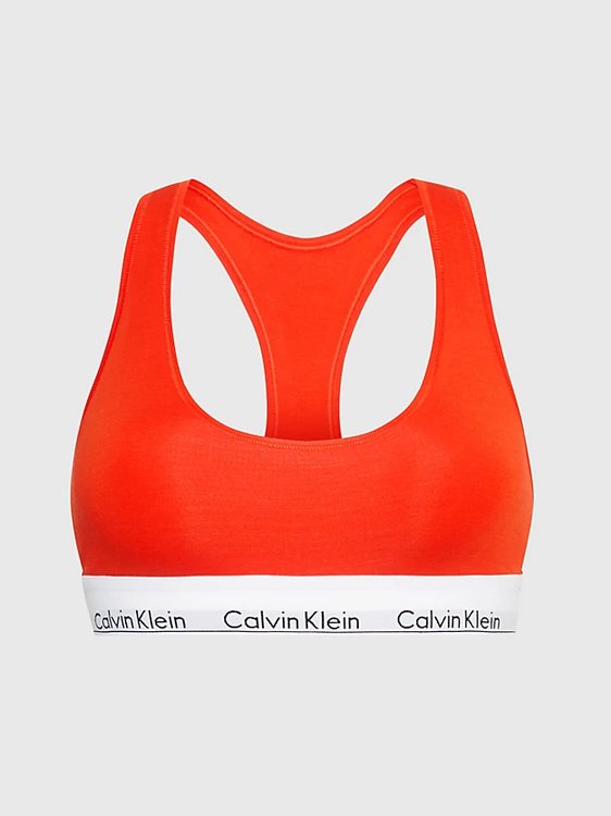 Calvin Klein Underwear – Modern Cotton braletka, Červená barva