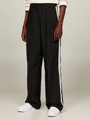Tommy Hilfiger – Relaxed Straight kalhoty, Černá barva