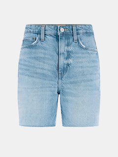 GUESS – High rise denim šortky, Modrá barva 1