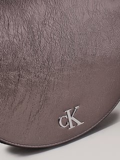 Luxusní Minimal Monogr crossbody, Hnědá, Stříbrná, Vínová barva, OS