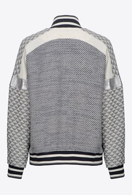 Bobbio bomber bunda – Pinko, Bílá, Modrá barva Ženy, Ženy