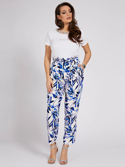 Modern kalhoty Bílá, Modrá barva Ženy