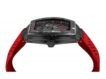 Módní THE $KELETON hodinky, Černá, Červená barva, 2024, 2022, 2023