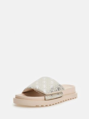 GUESS – Fabetzy pantofle, Béžová barva