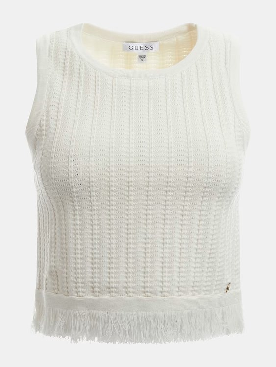 Luxusní Milana svetrový top, Bílá barva, XS, S, M