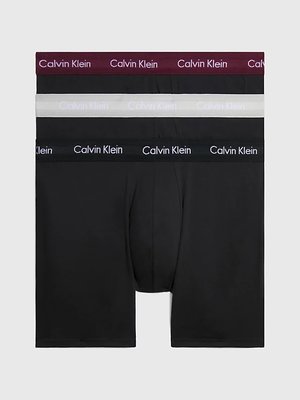 Calvin Klein Underwear – Cotton Stretch boxery 3ks, Černá barva