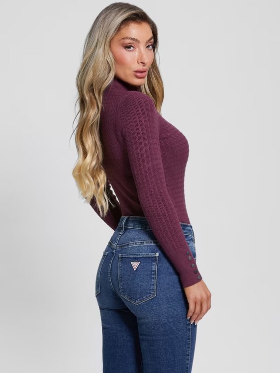 Bettie svetr – GUESS, Fialová barva Ženy