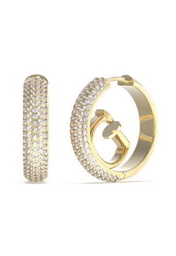 GUESS – Crazy náušnice, Zlatá barva