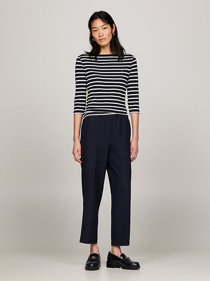 Módní New Cody Slim triko, Bílá, Modrá barva, 2024