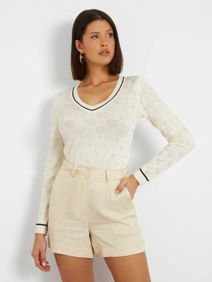 GUESS – Rosie 4G svetr, Krémová barva