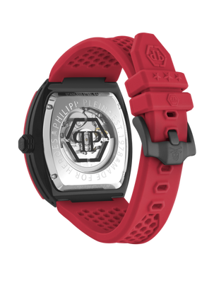 THE $KELETON hodinky – Philipp Plein, Černá, Červená barva Muži