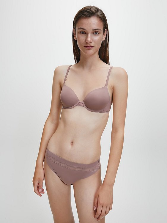 Tanga – Calvin Klein Underwear, Hnědá barva Ženy