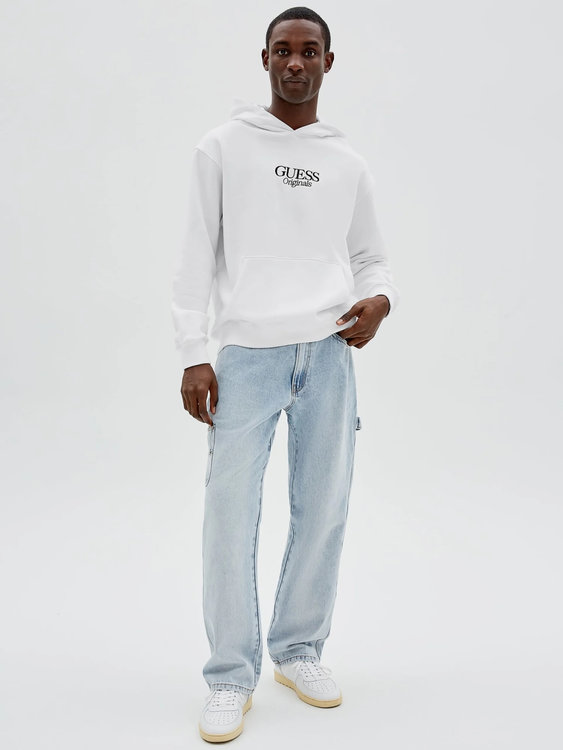 Módní Jordan logo mikina, Bílá barva, 2022