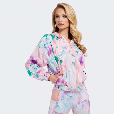 Guess – Carlie bunda, Multi, Oranžová, Růžová, Zelená barva