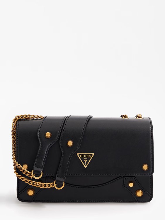 GUESS – Amantea Mini crossbody, Černá barva