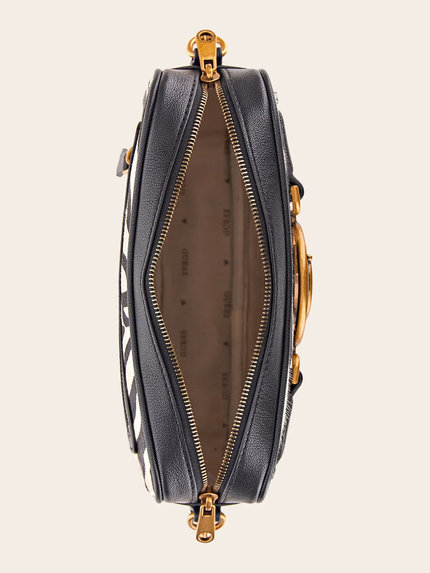 Módní Aviana crossbody, Bílá, Černá barva, 2023