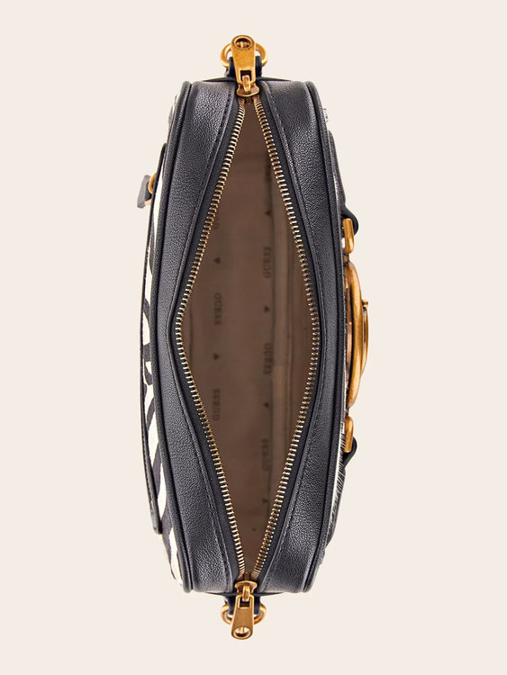 Módní Aviana crossbody, Bílá, Černá barva, 2023