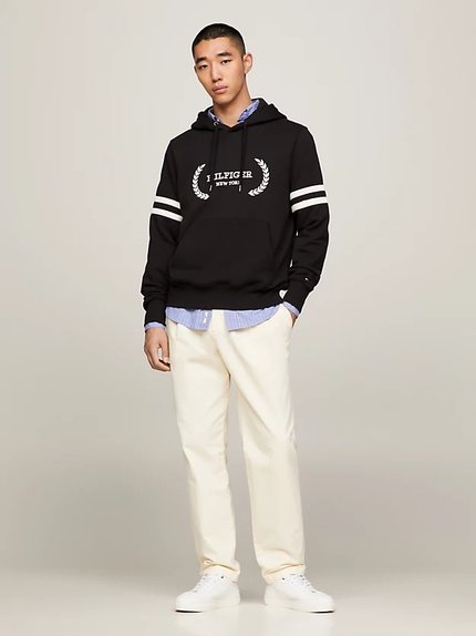 Módní Laurel Monotype mikina, Černá barva, 2024