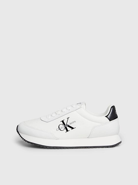 Calvin Klein Jeans, Bílá barva Runner Low Lace tenisky