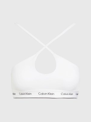 Calvin Klein Swimwear – CK Meta Legacy plavky Bralette, Bílá barva