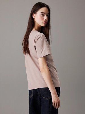 Monologo triko – Calvin Klein Jeans, Hnědá barva Ženy