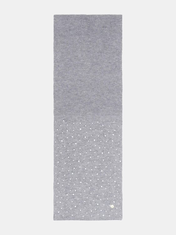 GUESS – Rhinestone šála, Šedá barva