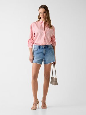 GUESS – Relaxed midi šortky, Modrá barva