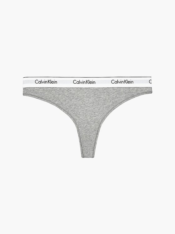 Calvin Klein Underwear – Modern Tanga, Šedá barva