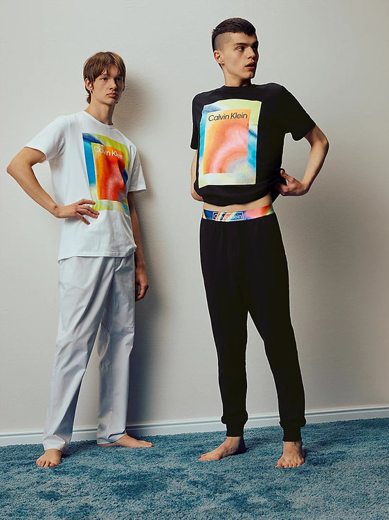 Módní Pride pyžamové kalhoty, Bílá barva, 2022