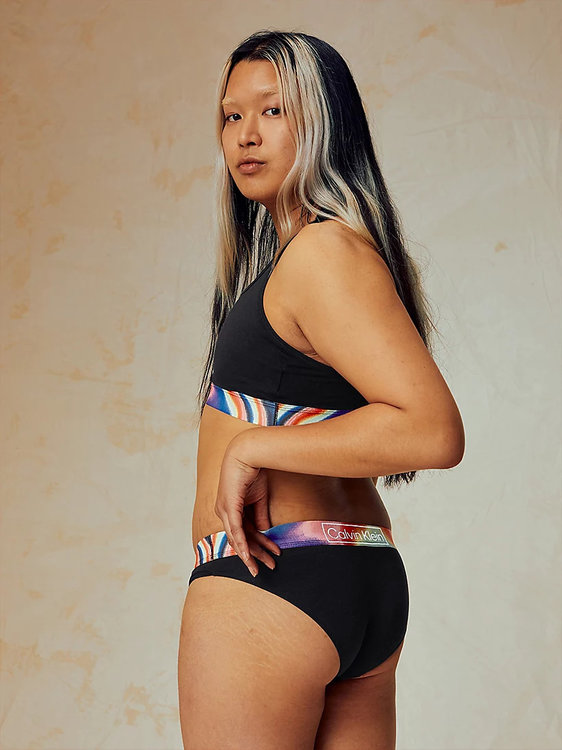 Módní Pride braletka, Černá barva, 2022