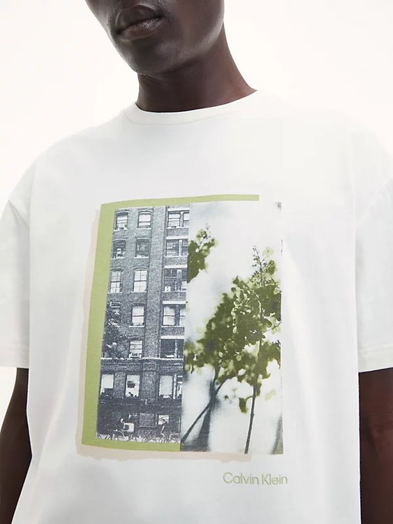 Luxusní Photo Print triko, Krémová barva, S, M, L, XL, XXL