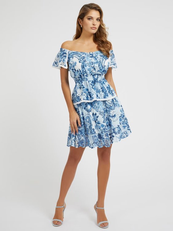 Módní Peggy top, Modrá barva, 2023