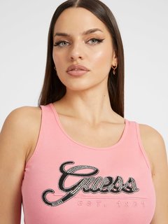 Luxusní Script tílko, Růžová barva, XS, S, M