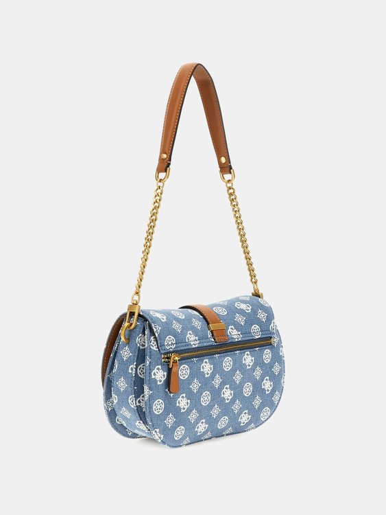 Kuba střední kabelka – GUESS, Modrá barva Ženy