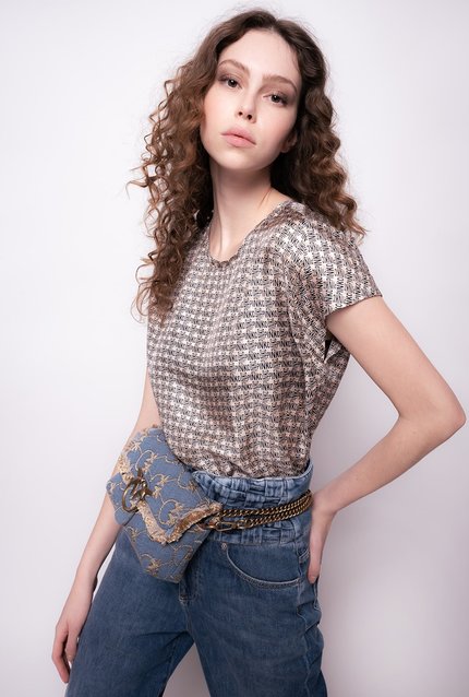 Monogram halenka Bílá barva Ženy, Ženy