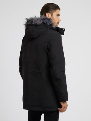 Technical parka – Guess, Černá barva Muži