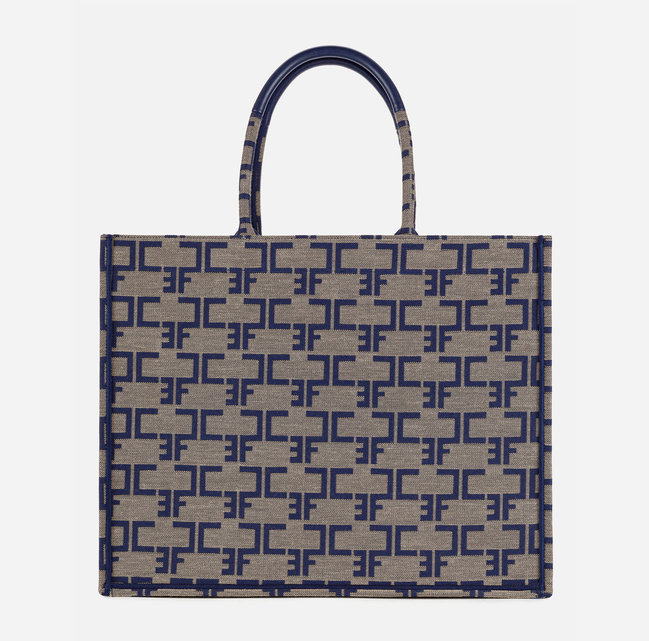 Luxusní Womens kabelka, Modrá, Šedá barva, TU