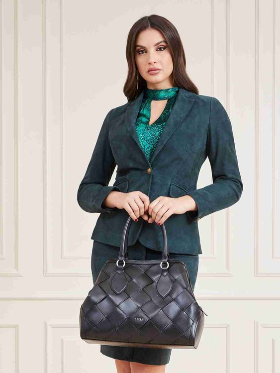 Guess, Černá barva Luxe Large Eugenia kabelka