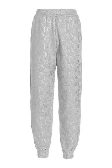 Pinko – Posillipo pantalone kalhoty, Šedá, Stříbrná barva