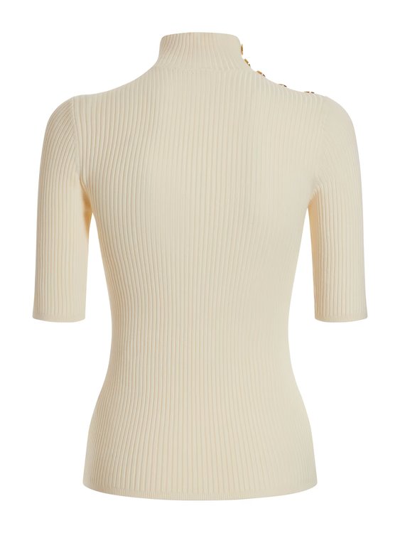 Bílá, Krémová barva, Flora svetrový top